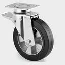 Transportní kolo TENTE s gumovým běhounem otočné s brzdou 125 mm
