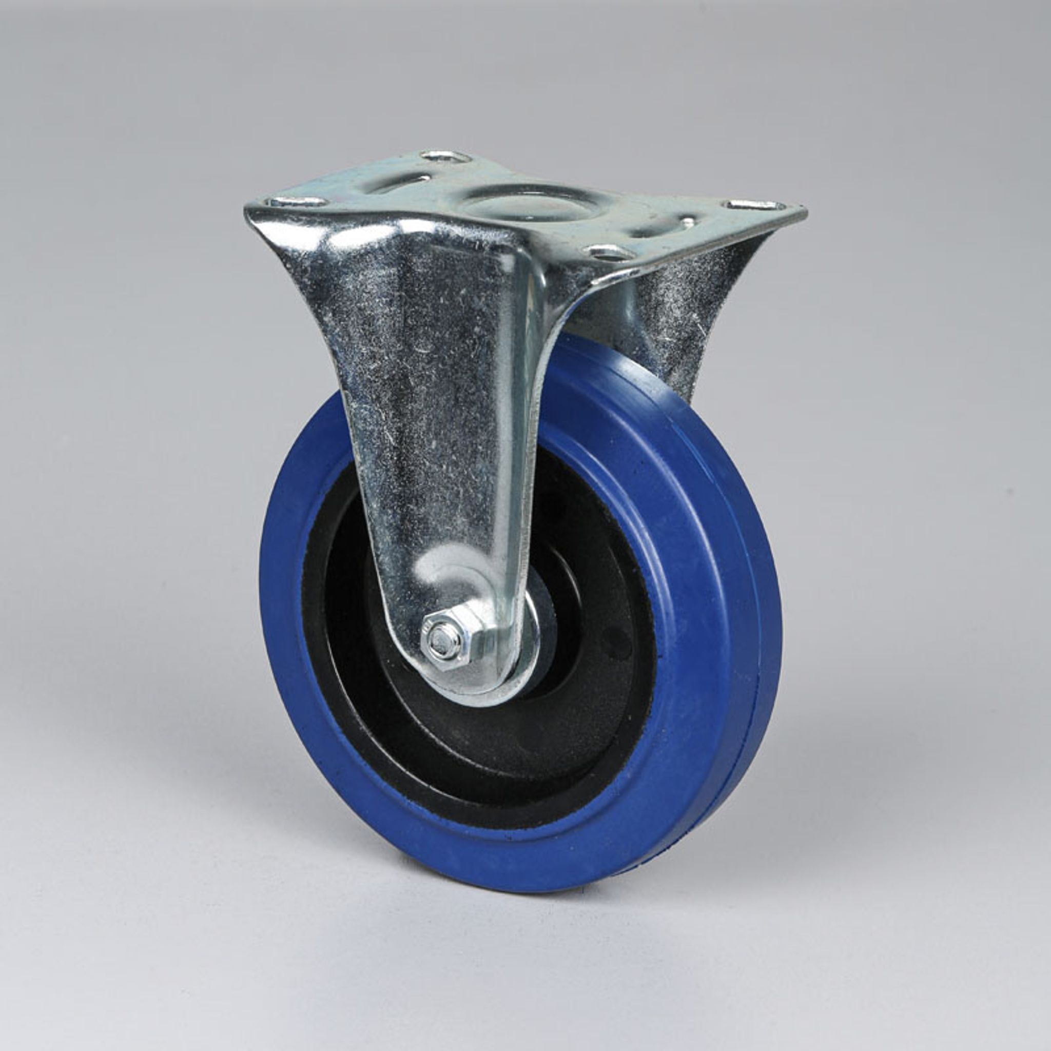 Transportrolle, 125 mm, mit blauer Lauffläche