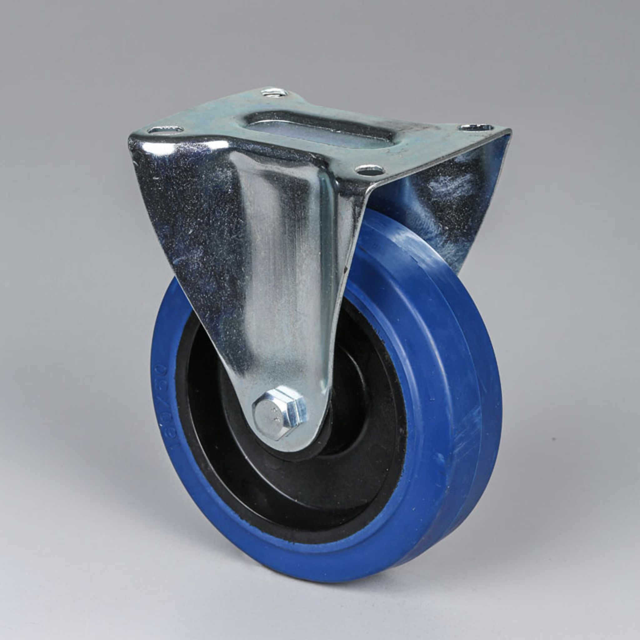 Transportrolle, 160 mm, mit blauer Lauffläche