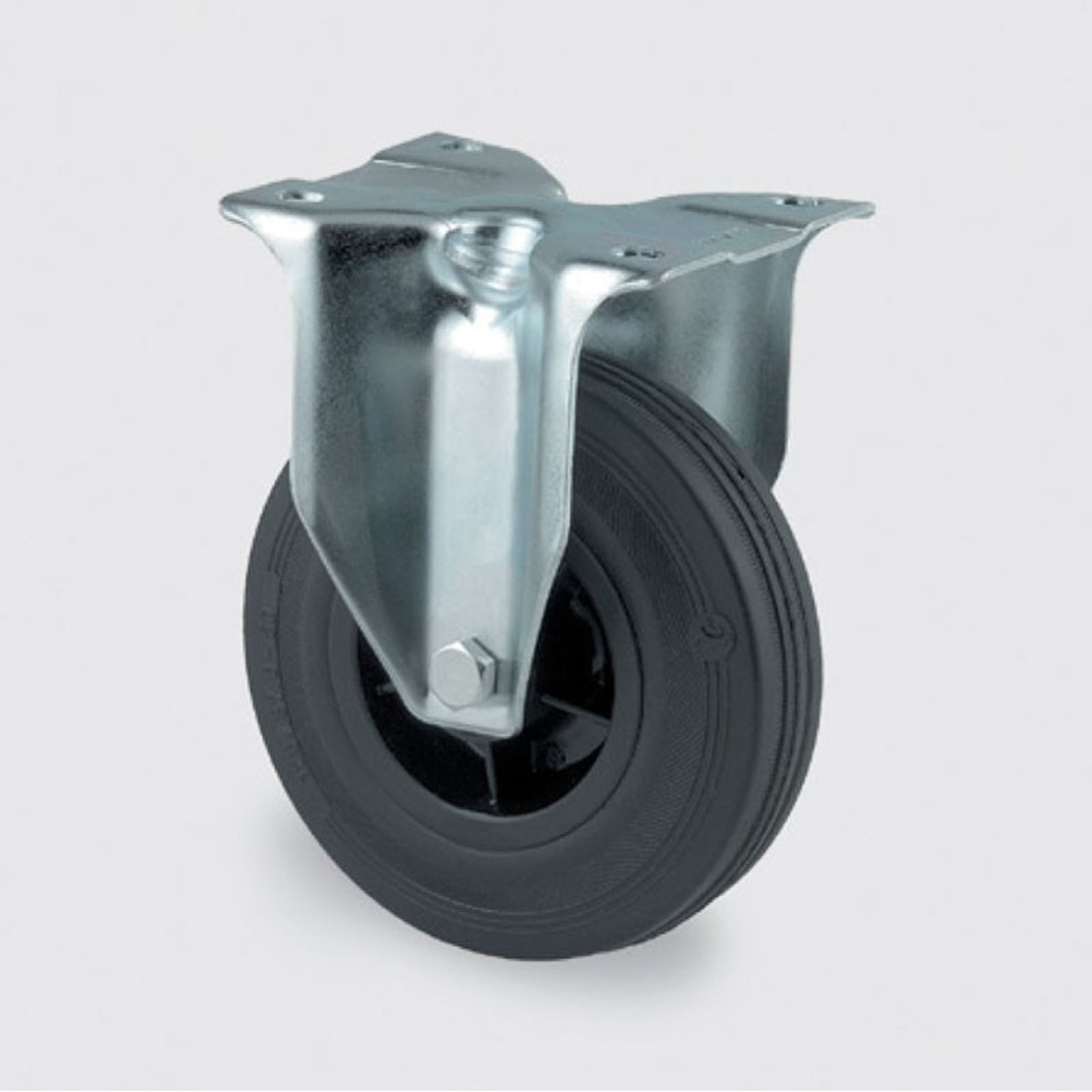Transportrolle TENTE 100 mm, schwarzer Gummi