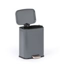 Tretabfalleimer 13 l, lackiert, grau Tretabfalleimer 13 l, lackiert, grau