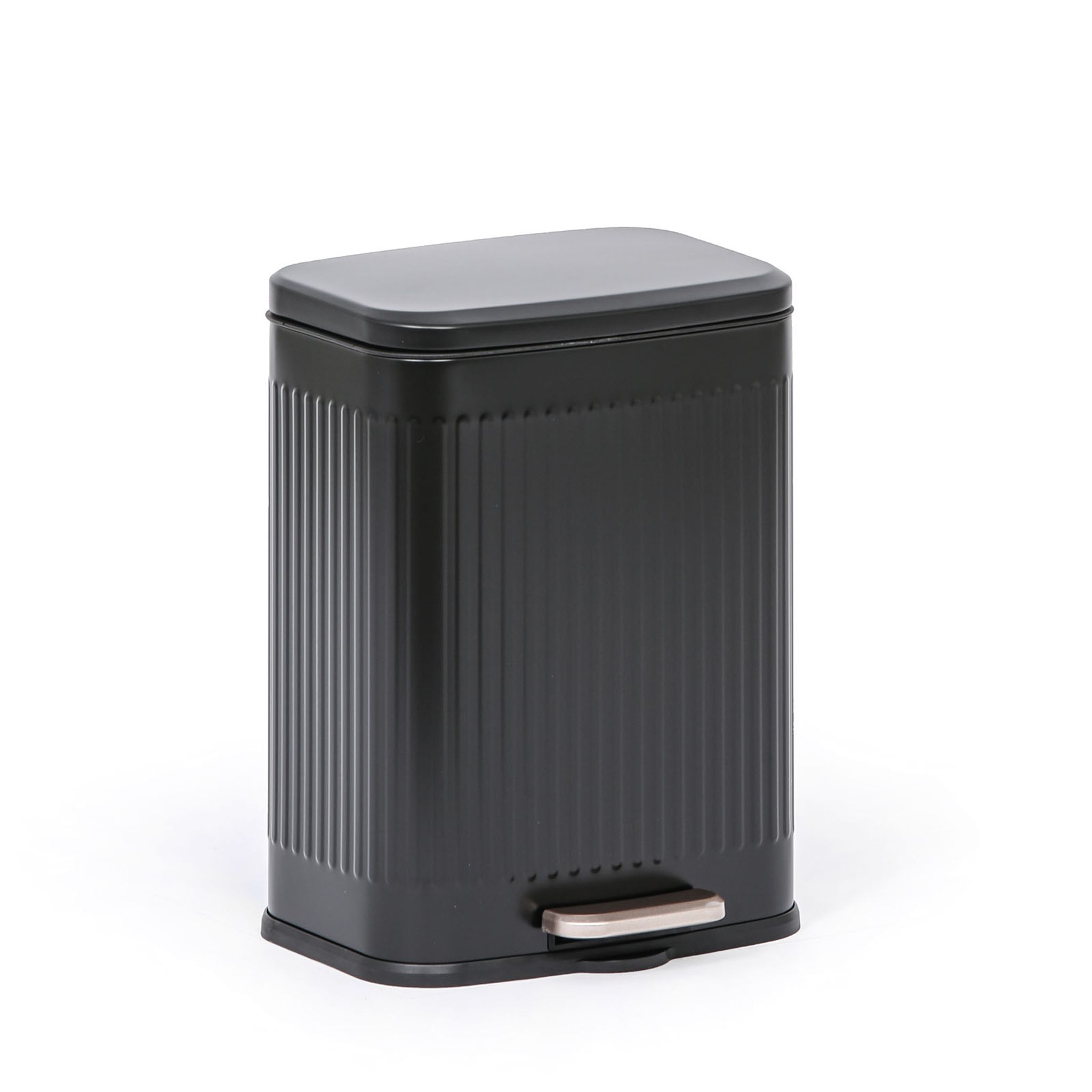 Tretabfalleimer 13 l, lackiert, schwarz Tretabfalleimer 13 l, lackiert, schwarz