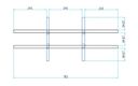 Triediaci regál PRIMO WOOD, 800 x 420 x 1087 mm, 27 priehradok, orech