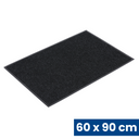 Trwała mata wejściowa z PVC, dywanowa, 60 x 90 cm, czarna
