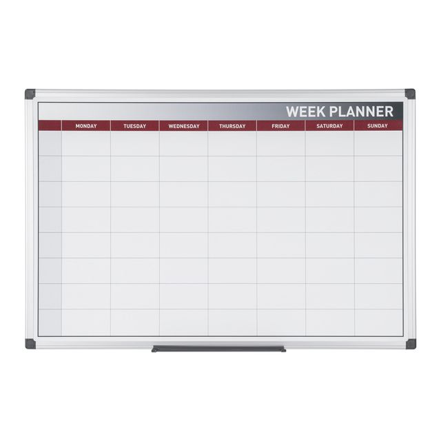 Týdenní plánovací tabule, magnetická, 600 x 450 mm