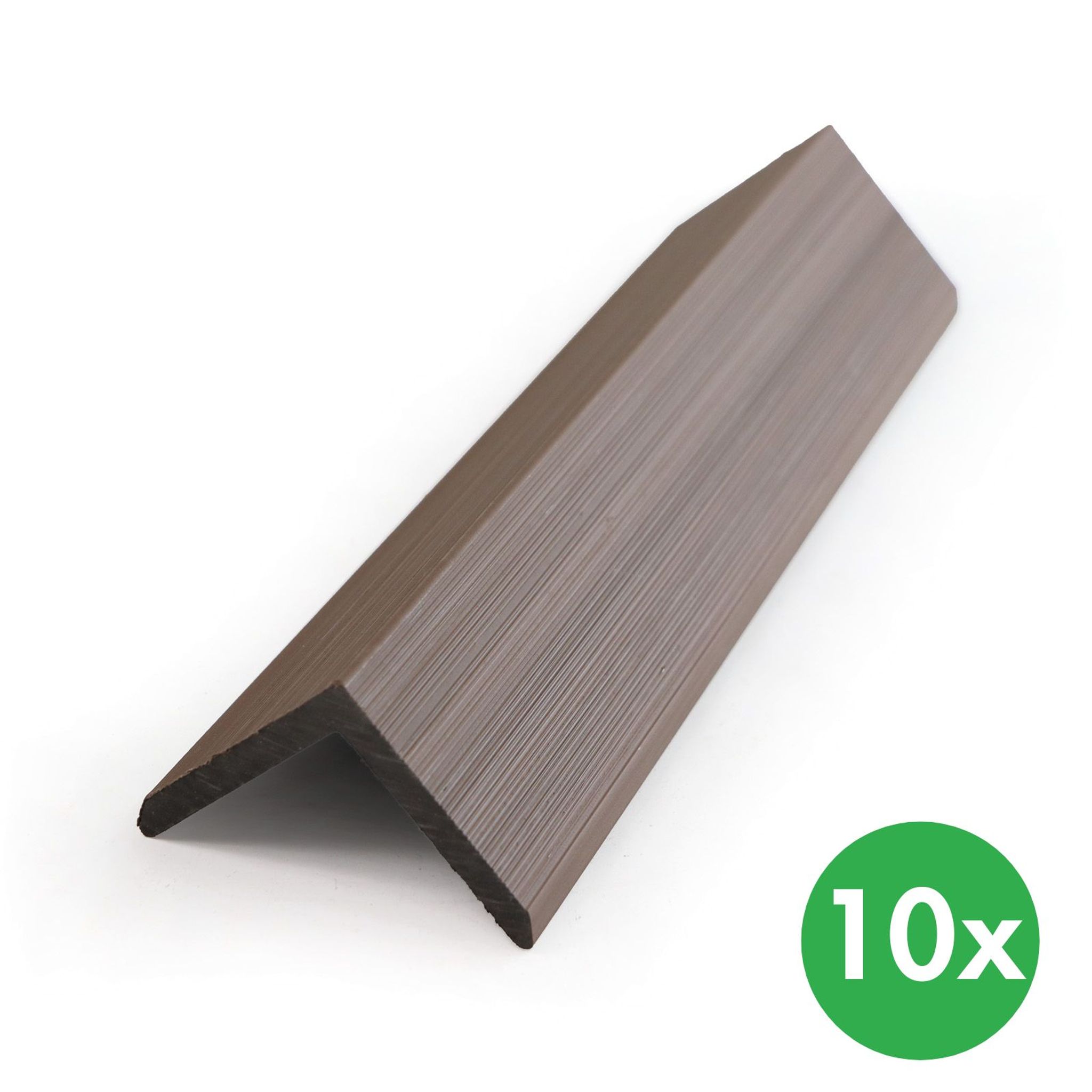 Ukončovacie lišty k WPC terasovým doskám, koextrudované, 50 × 2850 mm, 10 ks, rosewood