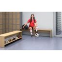 Umkleidebank 1+1 GRATIS, 1000 mm breit, grau