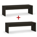 Umkleidebank 1+1 GRATIS, 1500 mm breit, Wenge