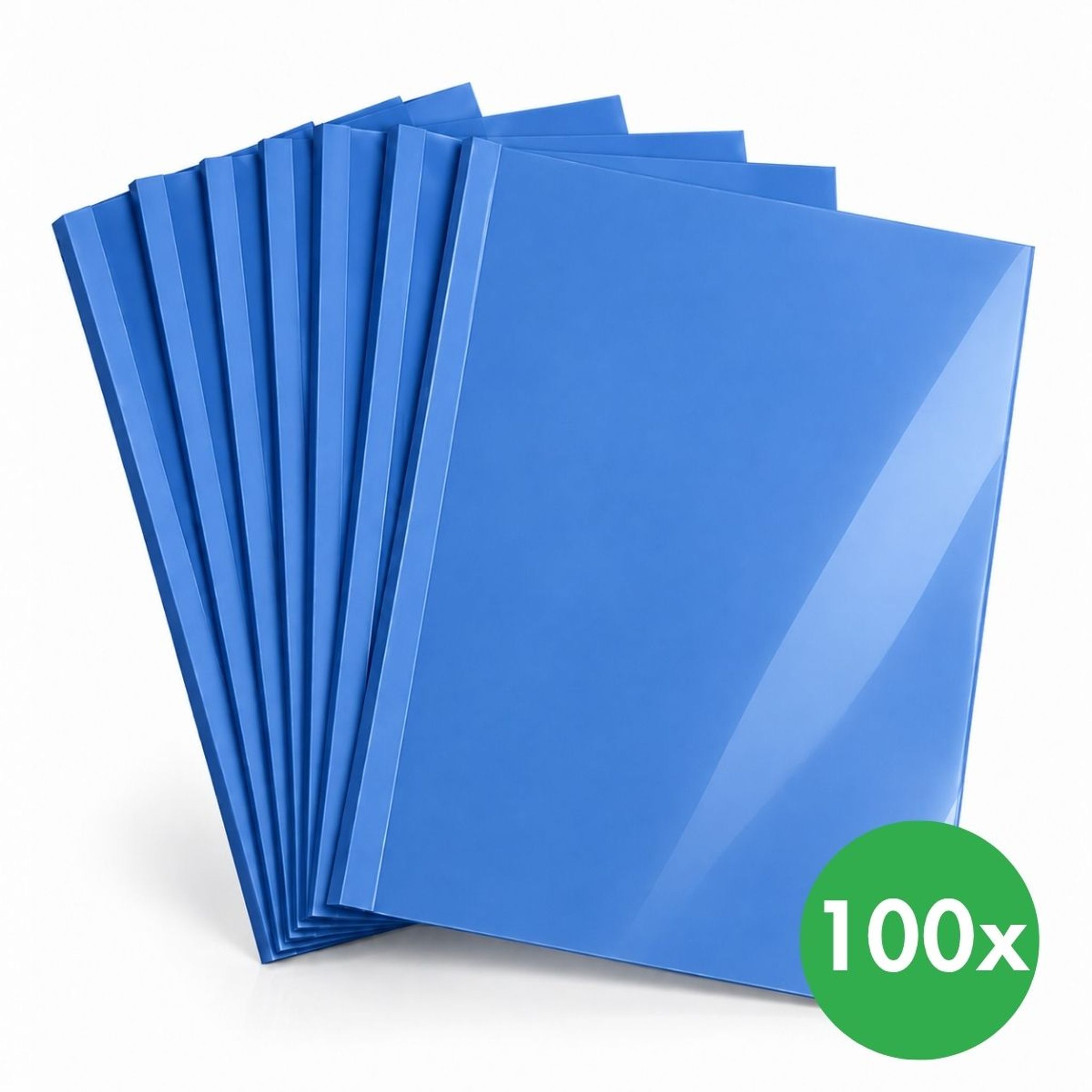 Umschläge für Thermobindung 4 mm, blau, Packung 100 Stück
