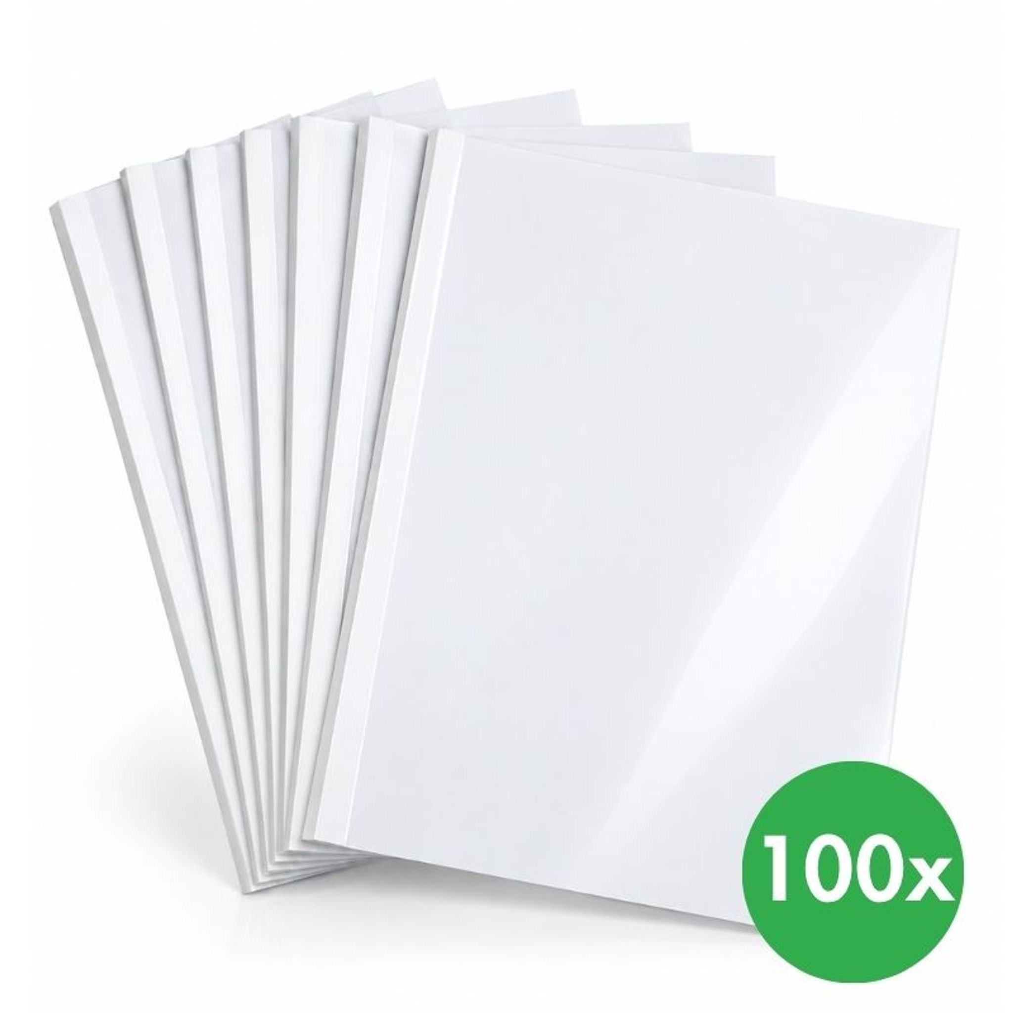 Umschläge für Thermobindung 4 mm, weiß, Packung 100 Stück