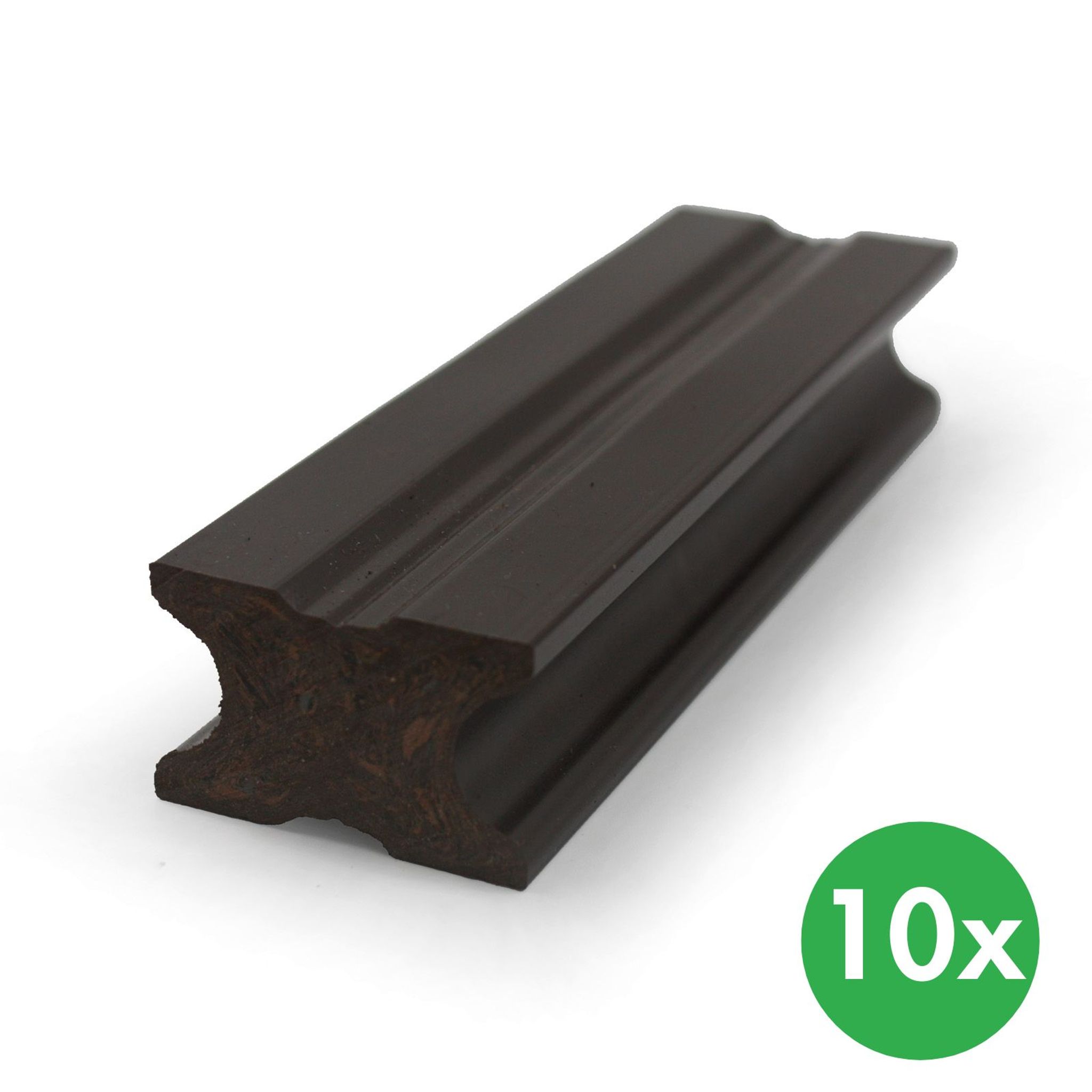 Unterkonstruktionsbalken für WPC-Terrassendielen, 40 x 25 x 2850 mm, Set 10 Stück