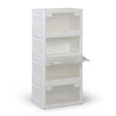 Velký skládací regálový box XXL 94 l, 660x400x358 mm, bílý