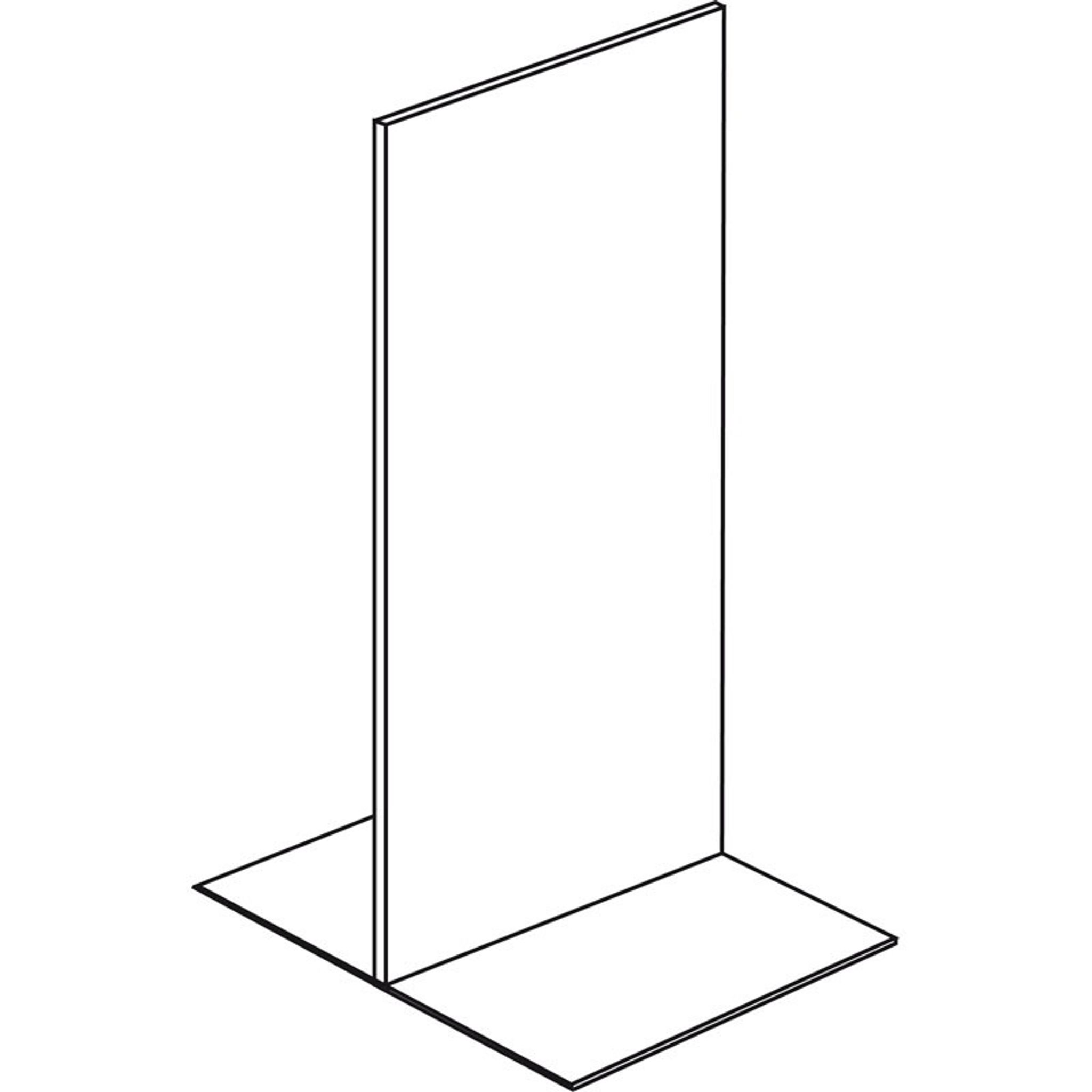 Verkaufsregal beidseitig, volle Wände, 2200 x 1000 x 900 mm, Anbauregal, weiß