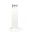 Věšáková stěna HORIZONT, 3 háčky, police, bílá