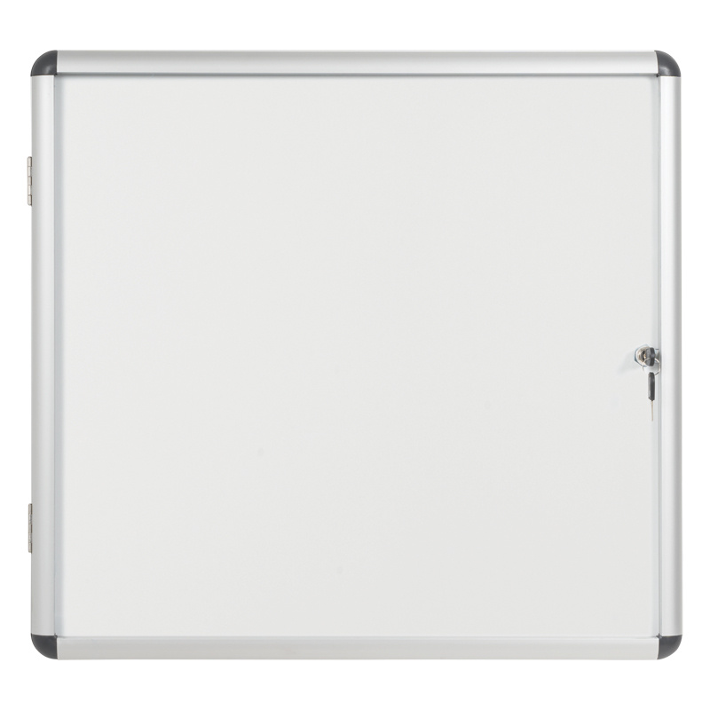 Fotografia produktu: Vnútorná vitrína s bielym magnetickým povrchom, 720 x 674 mm
