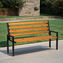 Vonkajšia lavička CITY s operadlom 1+1 ZADARMO, 1660 mm, limba