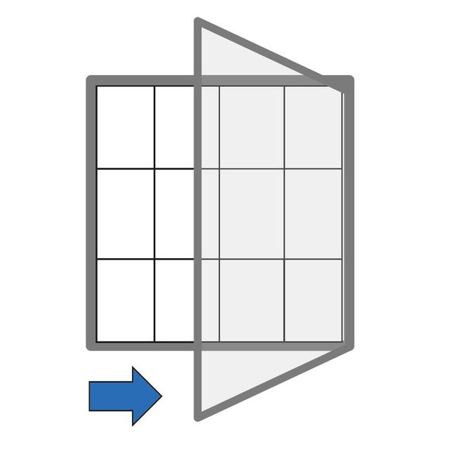 Vonkajšia vitrína magnetická, jednokrídlová, 950 x 1000 mm