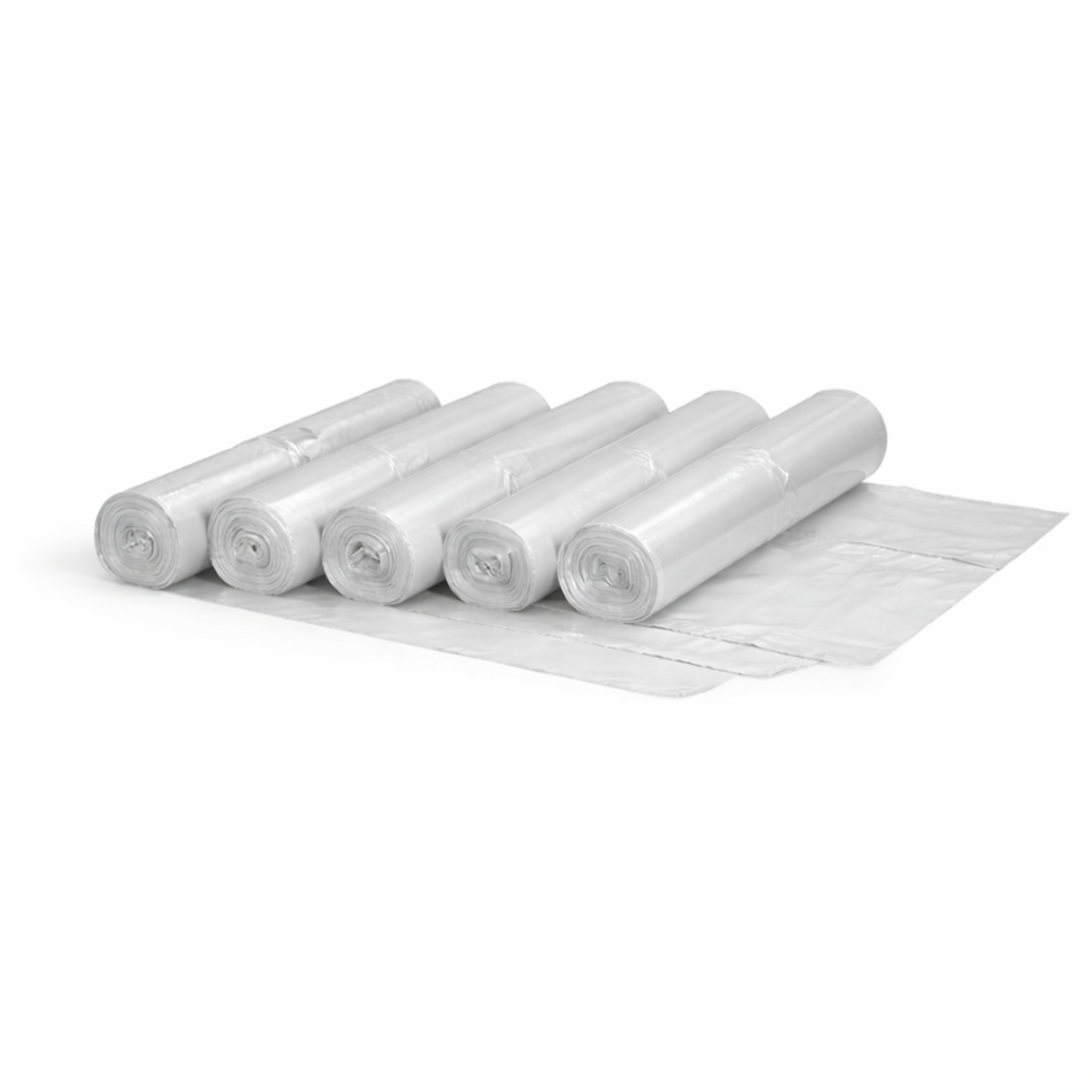 Vrece na odpad 120 litrov, 700 x 1100 mm, LDPE, 170 mikrónov, 25 ks, transparentné