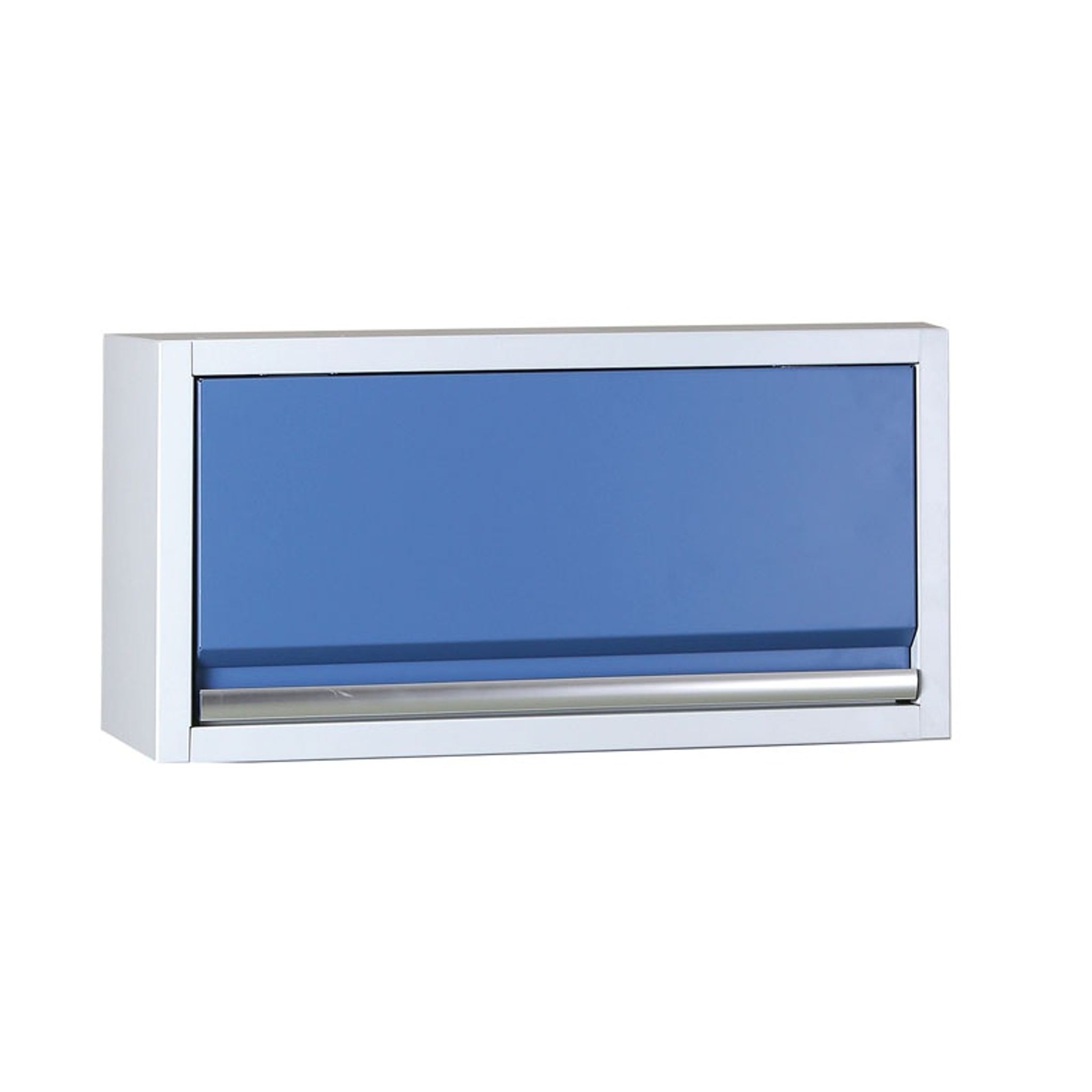 Výklopná horná dielenská skrinka EXPERT, výklop hore, 680 x 250 x 350 mm, modrá