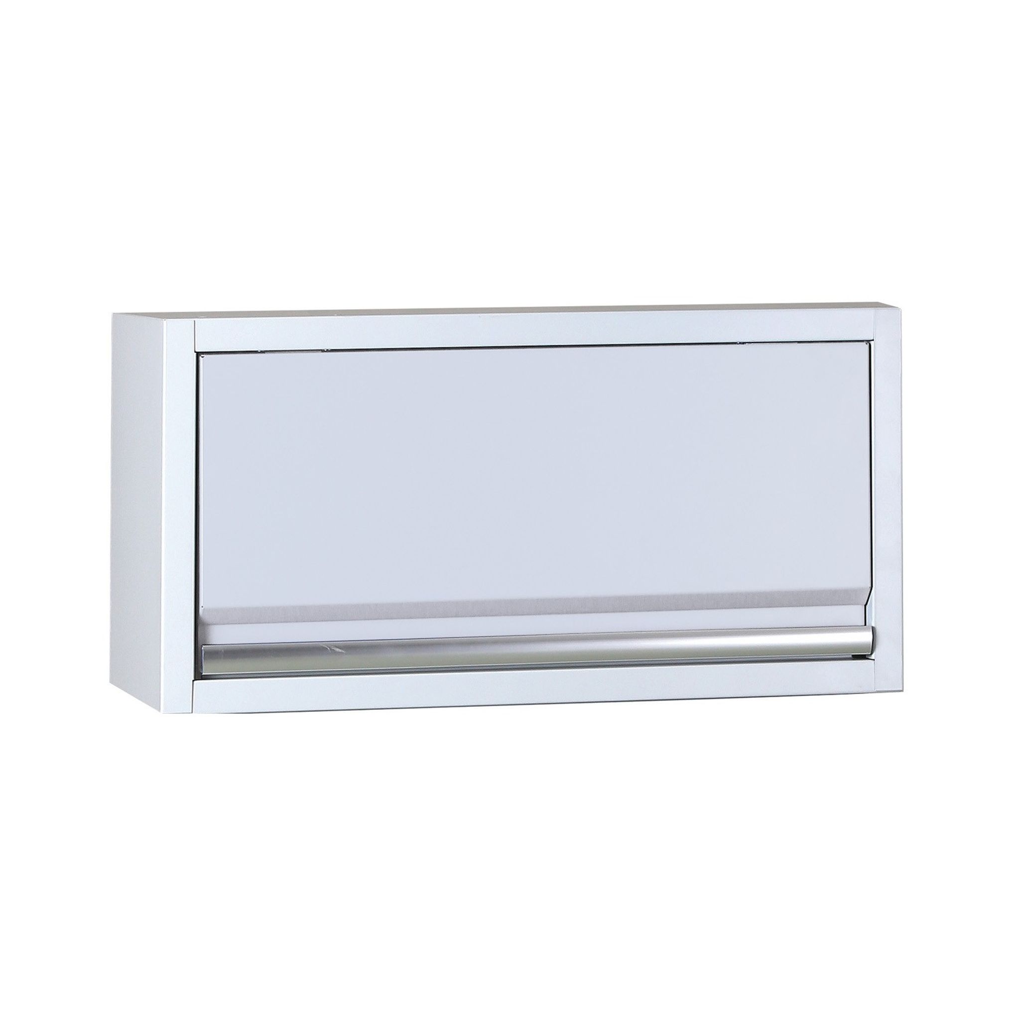Výklopná horná dielenská skrinka EXPERT, výklop hore, 680 x 250 x 350 mm, sivá