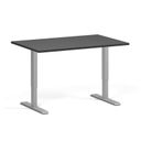 Výškově nastavitelný stůl, 1 motor, 745 - 1235 mm, deska 1200 x 800 mm, šedá podnož, grafit