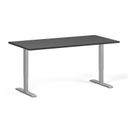 Výškově nastavitelný stůl, 1 motor, 745 - 1235 mm, deska 1600 x 800 mm, šedá podnož, grafit