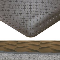 Vysoko odolná protiúnavová rohož s diamantovým vzorom, PVC, 0,9 x 3 m