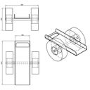 Wagen für Plattenmaterial, Kapazität 200 kg, Lufträder