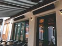Wand-Infrarot-Terrassenheizstrahler mit Timer, 2400 W, schwarz