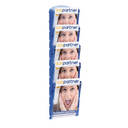 Wand-Plastikhalter für Prospekte - 1x5 A4, blau
