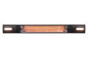 Wand-Terrassen-Infrarotstrahler mit LED-Beleuchtung, 2500 W, schwarz