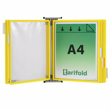 Wandhalterset mit 10 Taschen, gelb