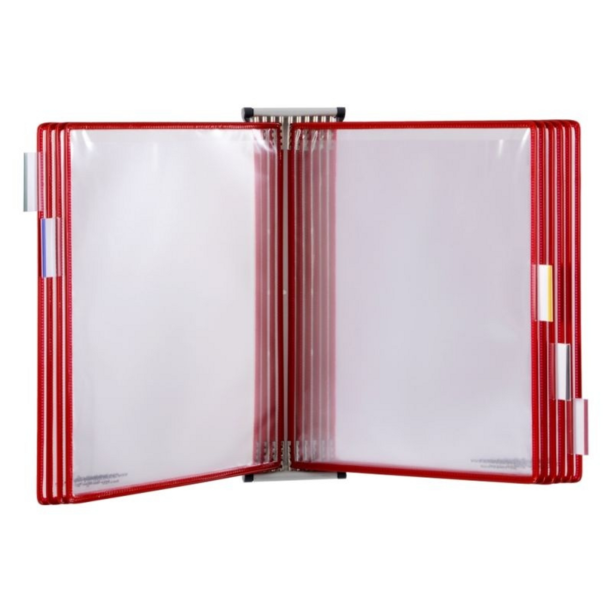 Wandhalterset mit 10 Taschen, rot