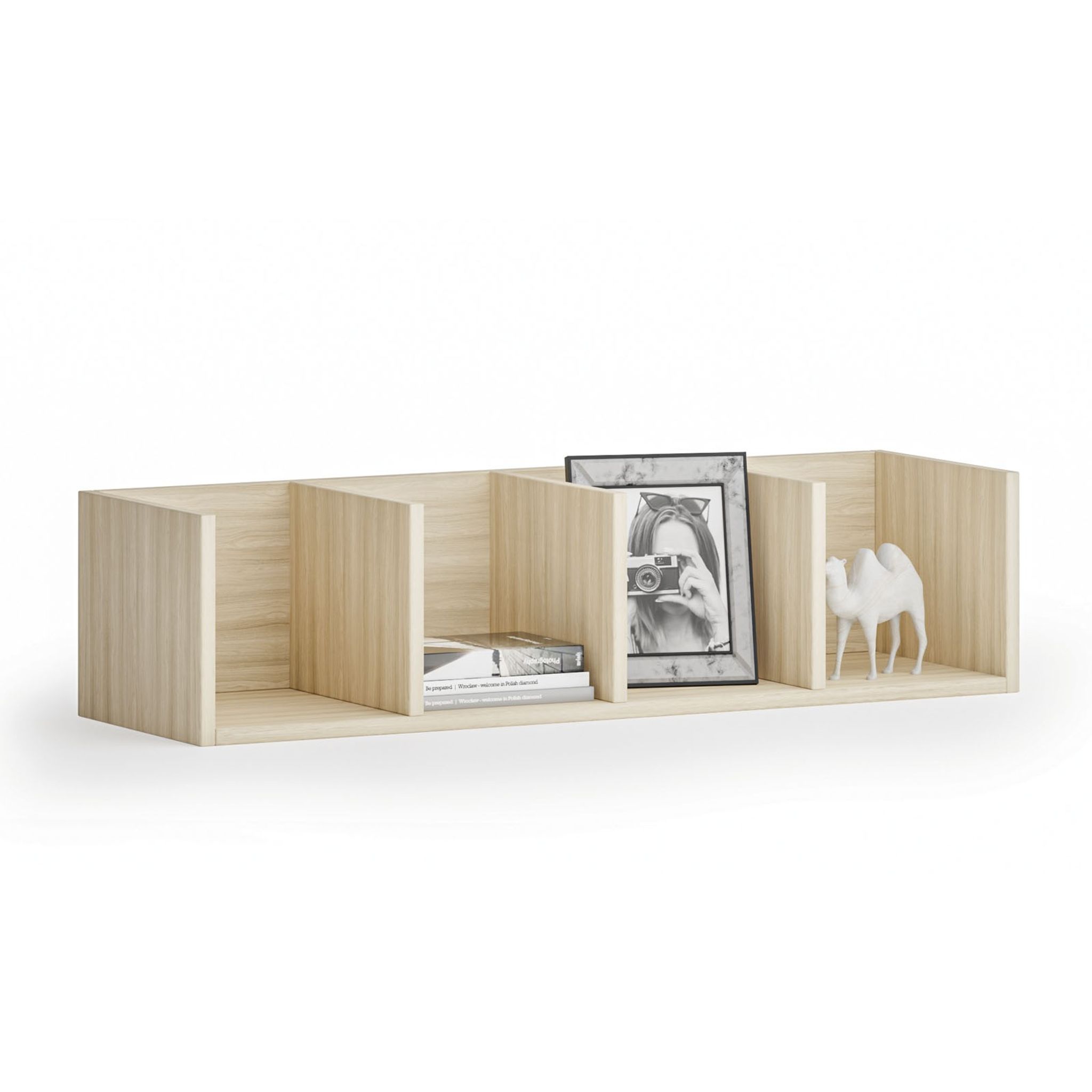 Wandregal 1000 x 310 x 250 mm, Eiche natur