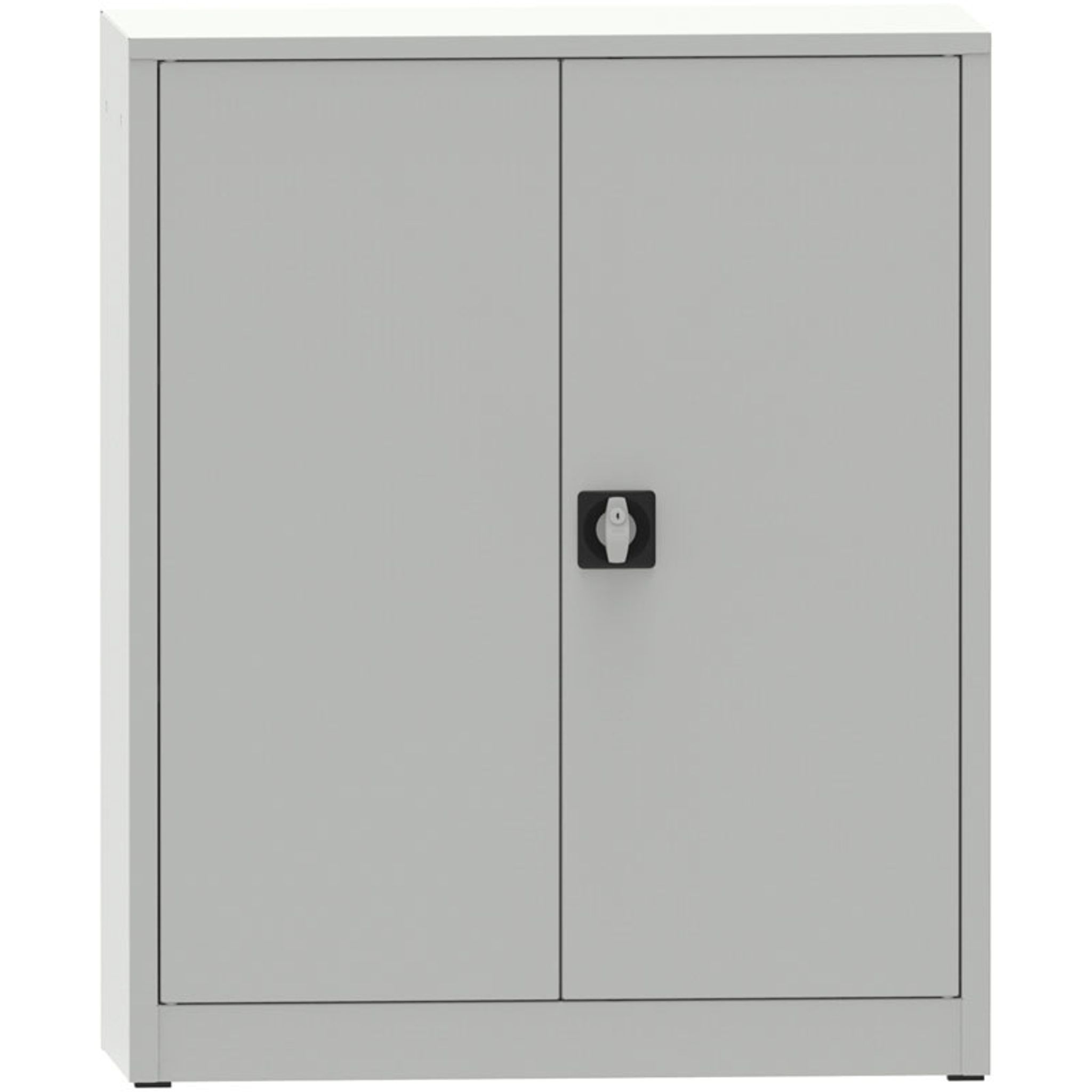 Warsztatowa szafa półkowa na narzędzia KOVONA JUMBO, 2 półki, spawana, 1150 x 950 x 600 mm, szara
