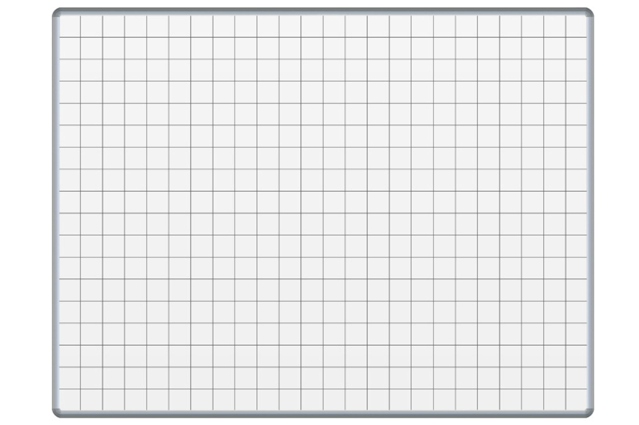 Weiße magnetische Schreibtafel mit Keramikoberfläche ekoTAB, bedruckt, 1200 x 1000 mm, Quadrat/Raster