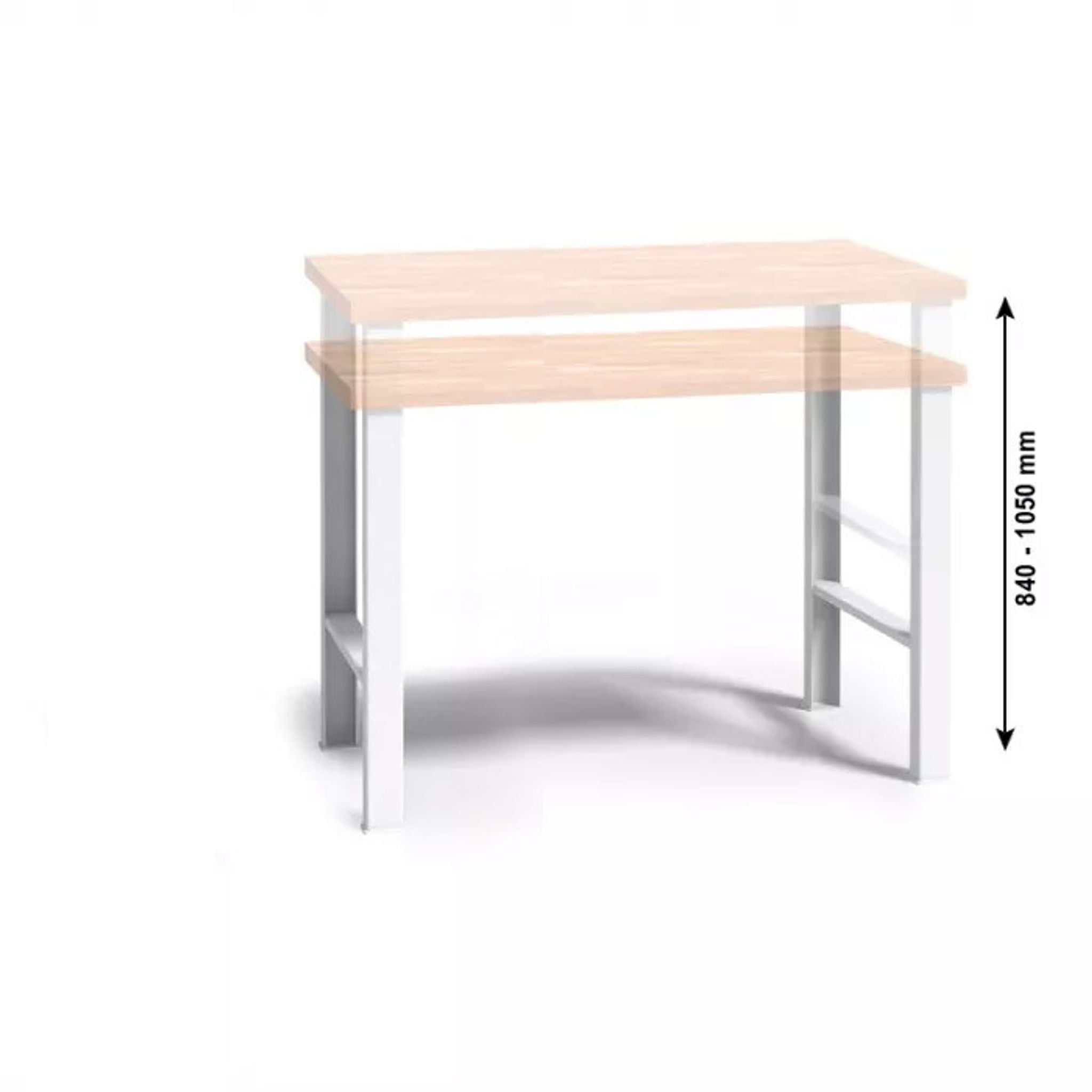 Werkbank G3 mit Holzarbeitsplatte, höhenverstellbar, 1500 mm
