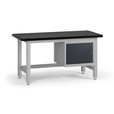 Werkbank G4 mit Schrank, 1500 x 750 x 800 mm, Graphit