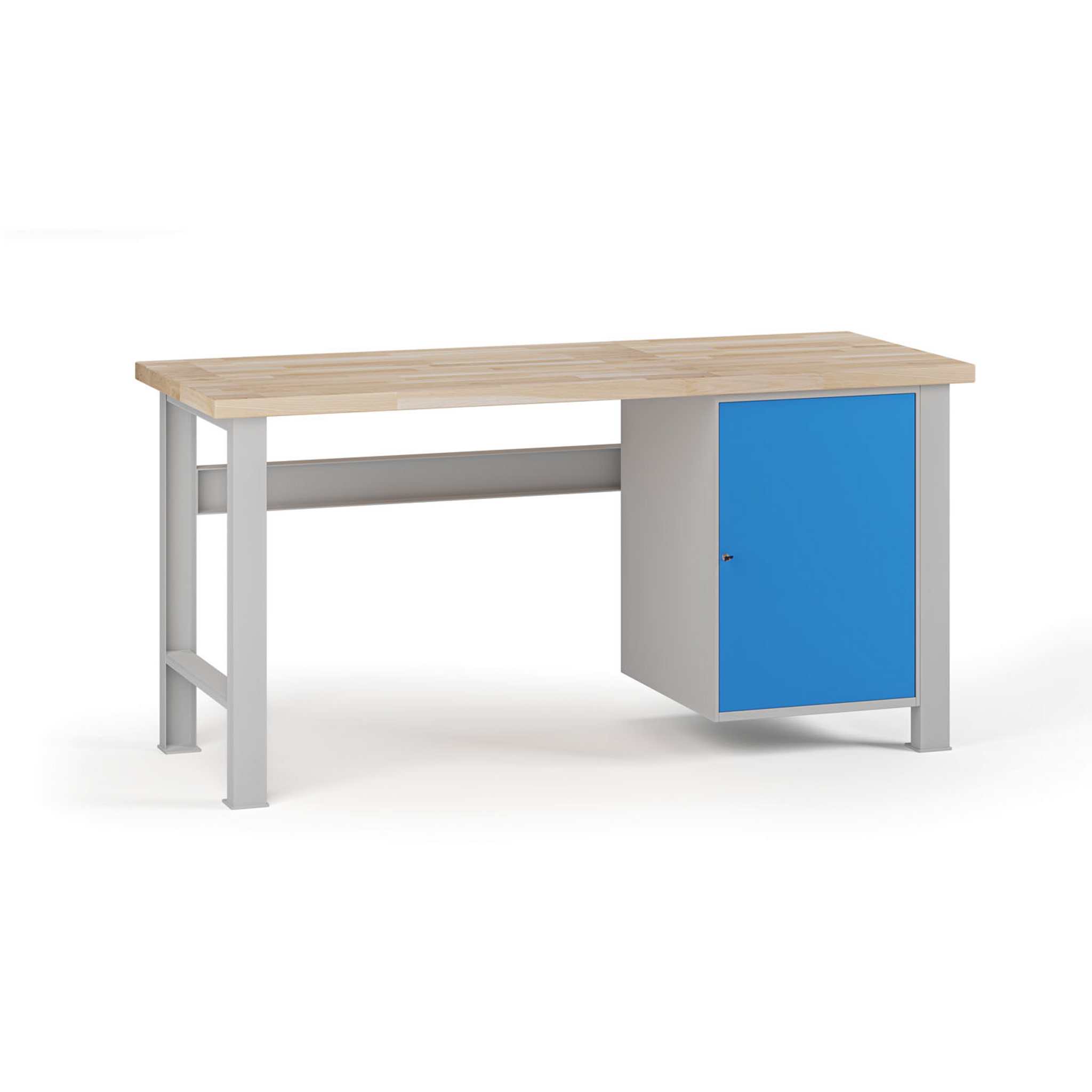 Werkbank G7, Buche-Leimholzplatte, 1700 x 685 x 840 mm, 1x Schrank Werkbank G7, Buche-Leimholzplatte, 1700 x 685 x 840 mm, 1x Schrank