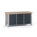 Werkbank G7, Buche-Leimholzplatte, 1700 x 685 x 840 mm, 2x Schrank, 4 Schubladen, Graphit Werkbank G7, Buche-Leimholzplatte, 1700 x 685 x 840 mm, 2x Schrank, 4 Schubladen, Graphit