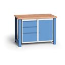 Werkbank KOVO 1x Schrank, 3x Schubladen