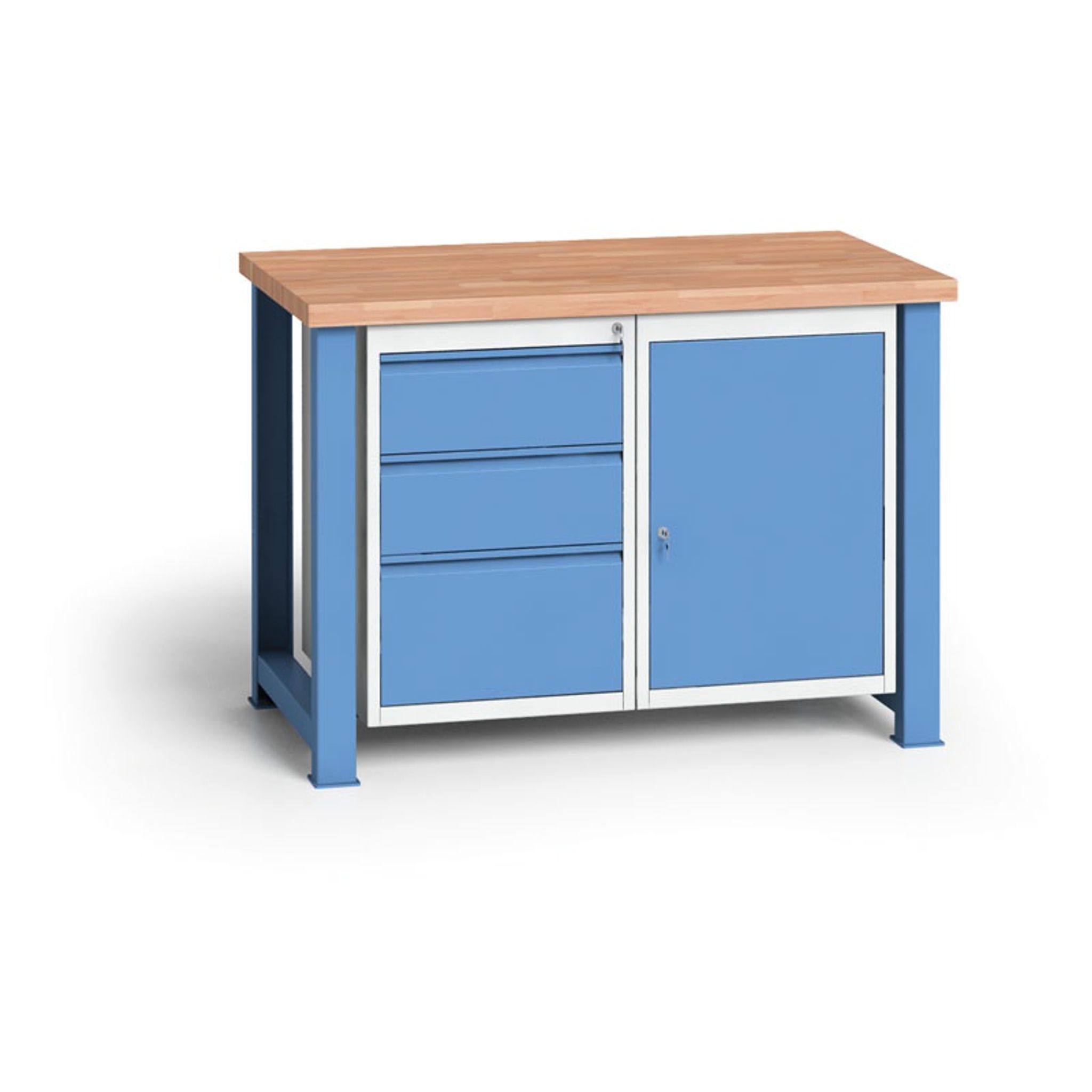 Werkbank KOVO 1x Schrank, 3x Schubladen