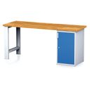 Werkbank MECHANIC, 2000x685x880 mm, 1 Schränke, grau/blau