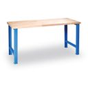 Werkbank  mit festem Gestell, 1200 x 685 x 840 mm, blau