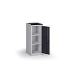 Werkstatt-Werkzeugunterschrank KOVOS, 2 Fachböden, 600 x 505 x 1180 mm, Graphit
