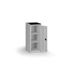 Werkstatt-Werkzeugunterschrank KOVOS, 2 Fachböden, 600 x 505 x 1180 mm, grau