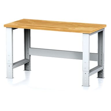 Werkstatttisch MECHANIC, höhenverstellbare Unterlage, 1500x685x700-1055 mm