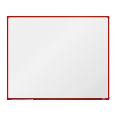 Whiteboard, Magnettafel boardOK, 1500 x 1200 mm roter Rahmen