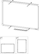 Whiteboard, Magnettafel boardOK, 1800 x 1200 mm, blauer Rahmen