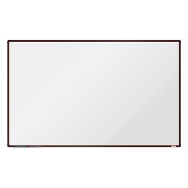 Whiteboard, Magnettafel boardOK, 2000 x 1200 mm, brauner Rahmen